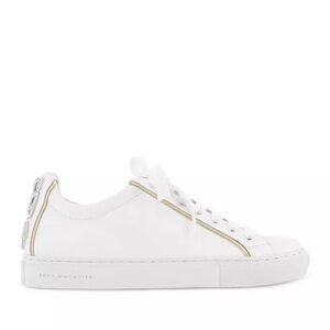Sophia Webster Butterfly Sneakers White and Gold Leather Studded‎ size 41/10.5US